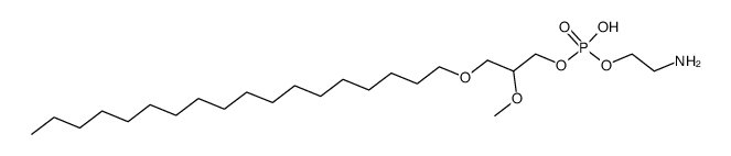 1-O-octadecyl-2-O-methyl-rac-glycero-3-phosphoethanolamine Structure