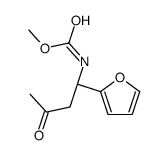 methyl N-[(1R)-1-(furan-2-yl)-3-oxobutyl]carbamate结构式