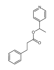 dihydrocinnamic acid 1-pyridin-4-yl-ethyl ester Structure