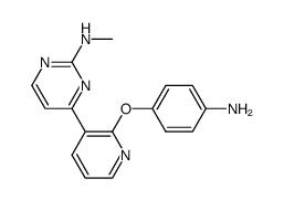 4-(2-(4-aminophenoxy)pyridin-3-yl)-N-methylpyrimidin-2-amine结构式