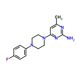 4-[4-(4-Fluorophenyl)piperazin-1-yl]-6-methylpyrimidin-2-amine Structure