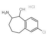 6-氨基-2-氯-6,7,8,9-四氢-5H-苯并-5-环庚醇盐酸盐结构式