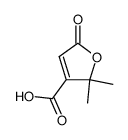 2,2-dimethyl-5-oxo-2,5-dihydro-furan-3-carboxylic acid结构式