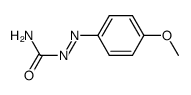 (4-methoxy-phenyl)-diazenecarboxylic acid amide结构式