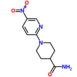 1-(5-NITROPYRIDIN-2-YL)PIPERIDINE-4-CARBOXAMIDE structure