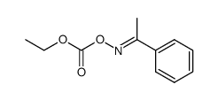 (E)-acetophenone-O-ethoxycarbonyloxime结构式