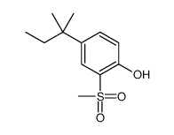 4-(2-methylbutan-2-yl)-2-methylsulfonylphenol结构式