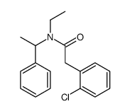 2-(2-chlorophenyl)-N-ethyl-N-(1-phenylethyl)acetamide结构式
