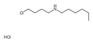 N-(4-chlorobutyl)hexan-1-amine,hydrochloride Structure