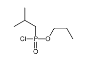 1-[chloro(propoxy)phosphoryl]-2-methylpropane结构式