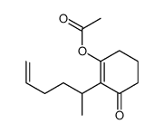 (2-hex-5-en-2-yl-3-oxocyclohexen-1-yl) acetate Structure