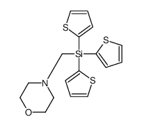 morpholin-4-ylmethyl(trithiophen-2-yl)silane Structure
