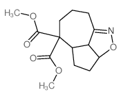 Dimethyl 4,5,7,8,8a,8b-hexahydro-3H-azuleno(8,1-cd)isoxazole-6,6(6aH)-dicarboxylate结构式