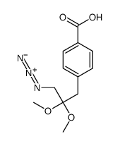 4-(3-azido-2,2-dimethoxypropyl)benzoic acid Structure