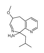 6-methoxy-9-(2-methylpropyl)-5,6-dihydropyrido[2,3-c]azepin-9-amine结构式