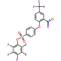 2,3,4,5,6-PENTAFLUOROPHENYL 4-[2-NITRO-4-(TRIFLUOROMETHYL)PHENOXY]BENZENESULPHONATE Structure