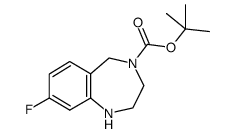 4-BOC-8-氟-2,3,4,5-四氢-1H-苯并[e][1,4]二氮杂卓结构式