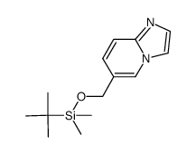 6-([t-butyl(dimethyl)silyl]oxymethyl)imidazo[1,2-a]pyridine Structure