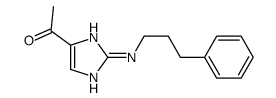 1-[2-(3-phenylpropylamino)-1H-imidazol-5-yl]ethanone Structure