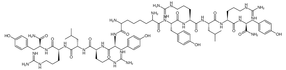 L-Tyrosinamide, 2,7-diaminooctanedioylbis[L-tyrosyl-L-arginyl-L-leucyl-L-arginyl结构式