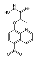 N'-hydroxy-2-(5-nitroquinolin-8-yl)oxypropanimidamide Structure