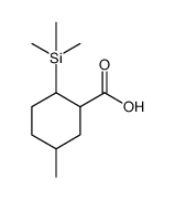 Cyclohexanecarboxylic acid, 5-methyl-2-(trimethylsilyl) Structure