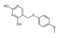 5-[(4-methylsulfanylphenyl)sulfanylmethyl]-1H-pyrimidine-2,4-dione结构式