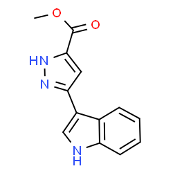Methyl 3-(1H-indol-3-yl)-1H-pyrazole-5-carboxylate结构式
