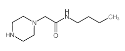 N-Butyl-2-piperazin-1-ylacetamide structure