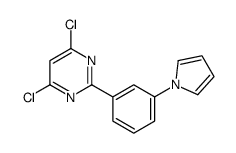 4,6-dichloro-2-(3-pyrrol-1-ylphenyl)pyrimidine Structure