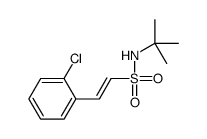 N-tert-butyl-2-(2-chlorophenyl)ethenesulfonamide结构式