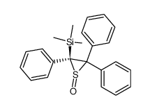 Trimethyl-((R)-1-oxo-2,3,3-triphenyl-1λ4-thiiran-2-yl)-silane结构式