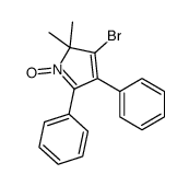 3-bromo-2,2-dimethyl-1-oxido-4,5-diphenylpyrrol-1-ium结构式