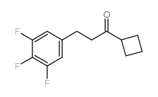 CYCLOBUTYL 2-(3,4,5-TRIFLUOROPHENYL)ETHYL KETONE structure