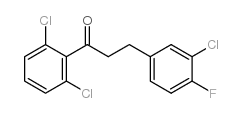 3-(3-CHLORO-4-FLUOROPHENYL)-2',6'-DICHLOROPROPIOPHENONE结构式