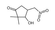 3-hydroxy-2,2-dimethyl-4-(nitromethyl)cyclopentan-1-one Structure