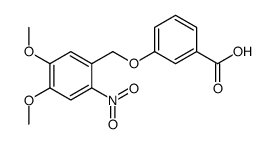 3-[(4,5-dimethoxy-2-nitrophenyl)methoxy]benzoic acid Structure