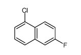 Naphthalene, 1-chloro-6-fluoro Structure