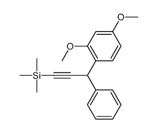 [3-(2,4-dimethoxyphenyl)-3-phenylprop-1-ynyl]-trimethylsilane结构式
