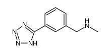 Benzenemethanamine, N-methyl-3-(2H-tetrazol-5-yl)-结构式