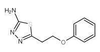 5-(2-phenoxyethyl)-1,3,4-thiadiazol-2-amine结构式