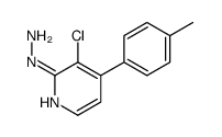 [3-chloro-4-(4-methylphenyl)pyridin-2-yl]hydrazine结构式