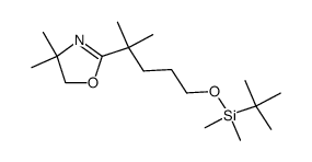 2-(5-tert-butyldimethylsilyloxy-2-methylpentan-2-yl)-4,4-dimethyl-4,5-dihydrooxazole Structure
