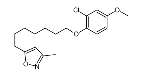 5-[7-(2-chloro-4-methoxyphenoxy)heptyl]-3-methyl-1,2-oxazole Structure