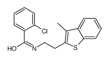 2-chloro-N-[2-(3-methyl-1-benzothiophen-2-yl)ethyl]benzamide结构式