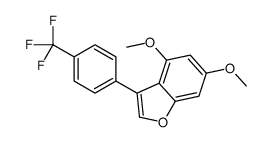 4,6-dimethoxy-3-[4-(trifluoromethyl)phenyl]-1-benzofuran Structure