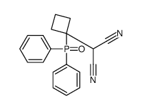 2-(1-diphenylphosphorylcyclobutyl)propanedinitrile Structure
