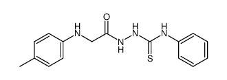 4-phenyl-1-(N-p-tolylamino)acetyl thiosemicarbazide Structure