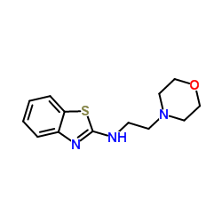 N-(2-morpholin-4-ylethyl)-1,3-benzothiazol-2-amine结构式