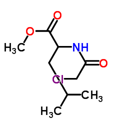 Methyl N-(chloroacetyl)leucinate structure